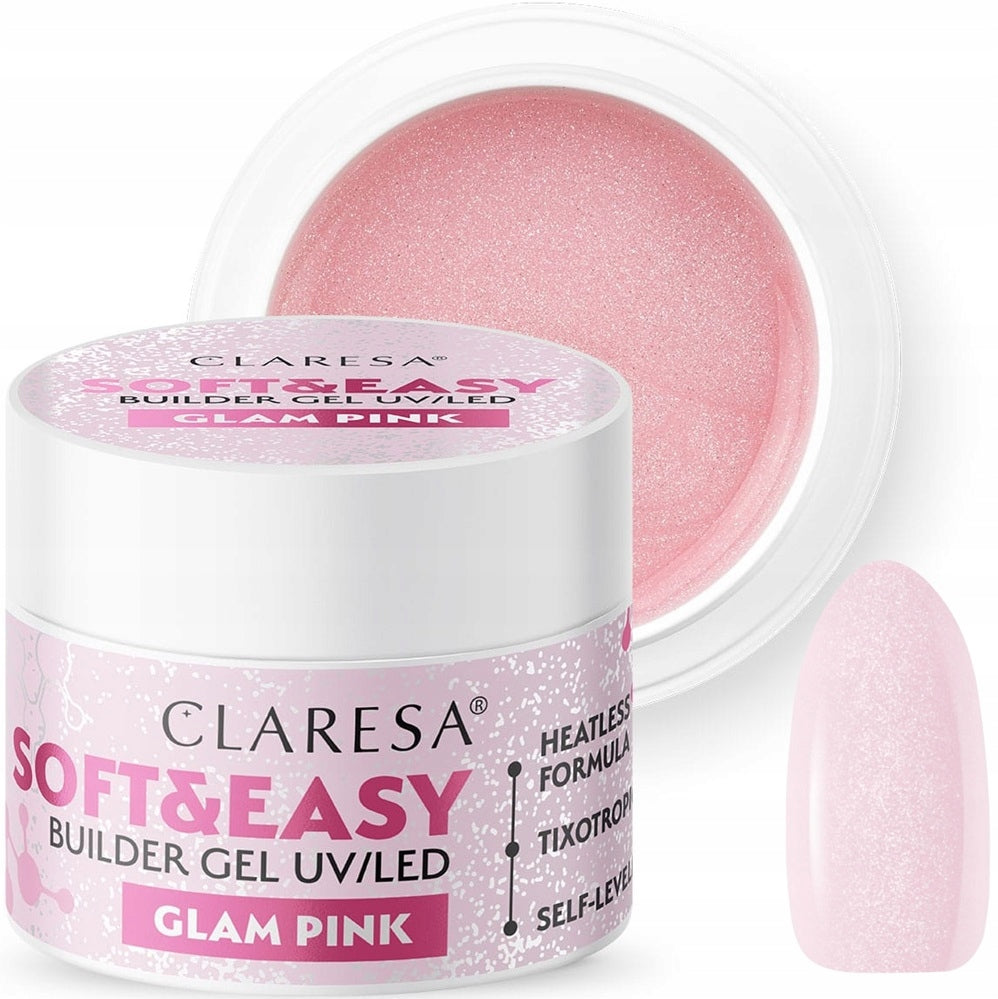 Claresa SOFT&EASY gelis Glam pink